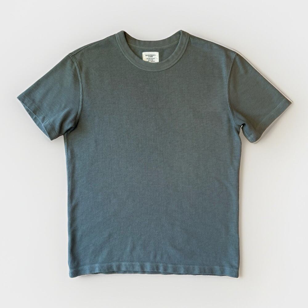 Buck Mason Field Spec Cotton Heavy Tee Medium Green Short Sleeve Shirt